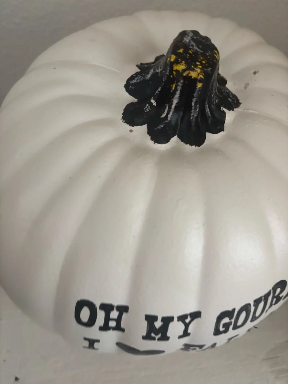 White Decorative Pumpkin 